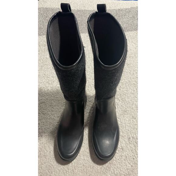 UGG Womens US 10 EU 41 Reignfall Wool Waterproof Rain Boots Black 1014455 - Picture 5 of 12